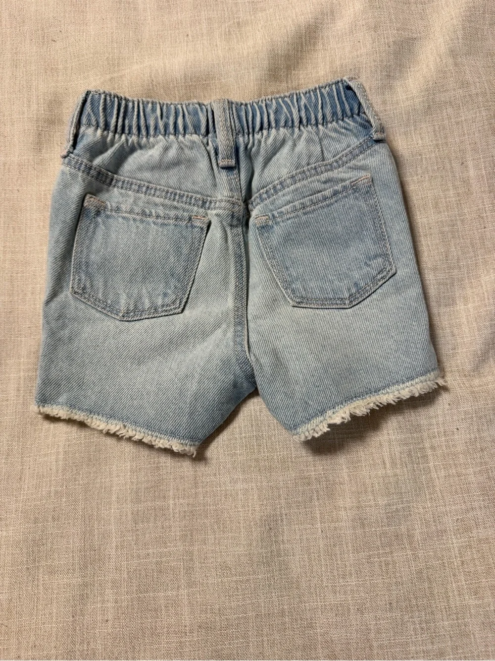 Old Navy Light Blue Denim Shorts with Eyelet Trim